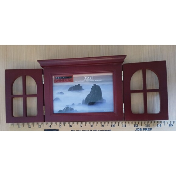 NEW Wooden Window Picture Frame Desktop Holds 4x6 Photos - Picture 9 of 13